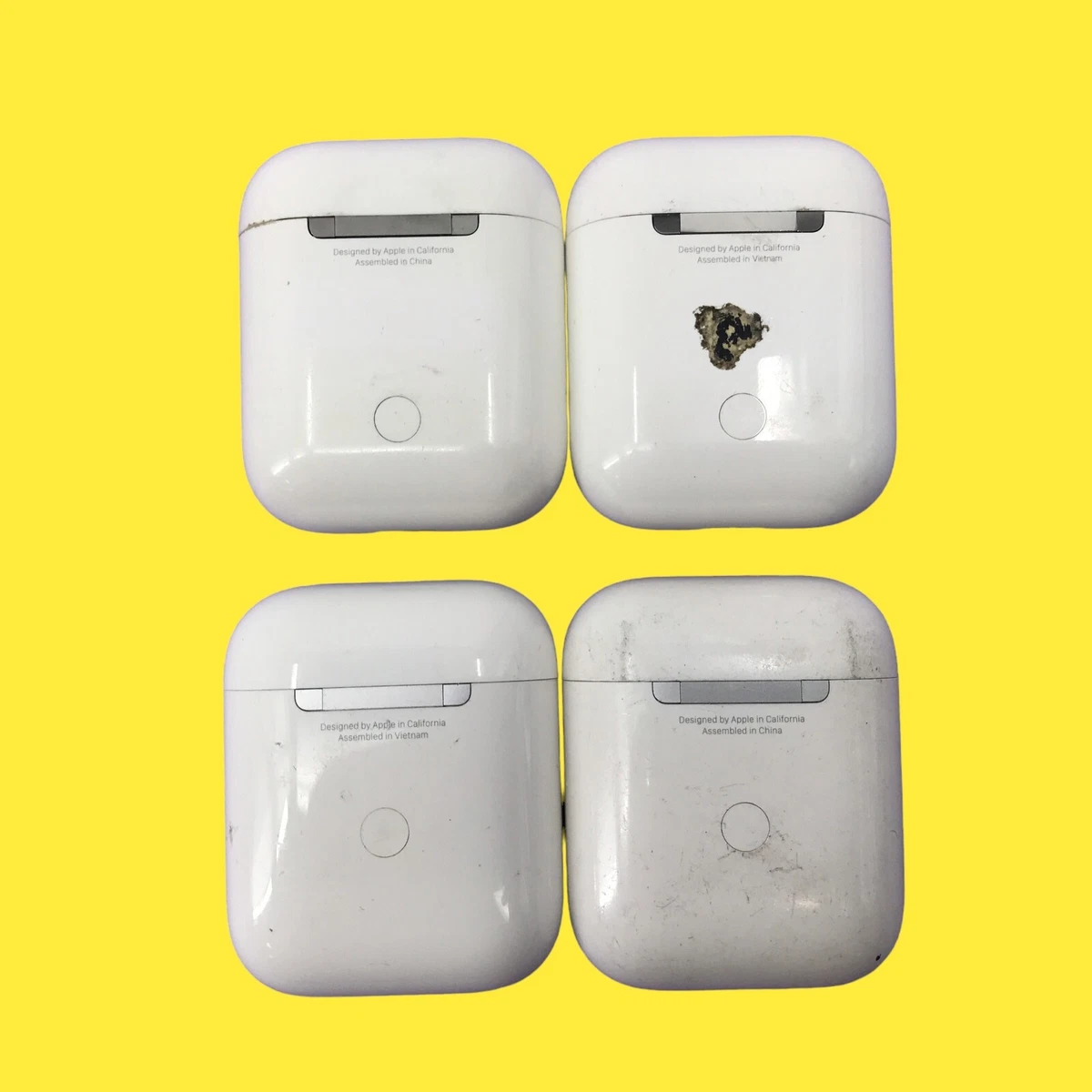 AS/IS Lot of 4 Apple A1938 A1602 Wireless Charging Case for AirPods #227  z63b541