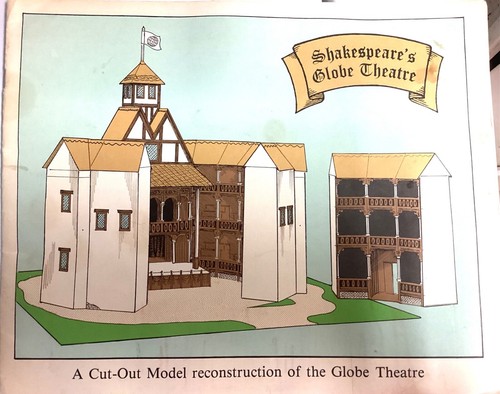 Vintage Cutout Model of Shakespeare’s Globe Theatre, Booklet, f/g, unassembled - Picture 1 of 3