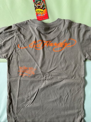 New ED HARDY Kids T Shirt Vintage Y2K Tiger Dragon Logo Top 6/7 Sz 6 7 NWT - Picture 4 of 4