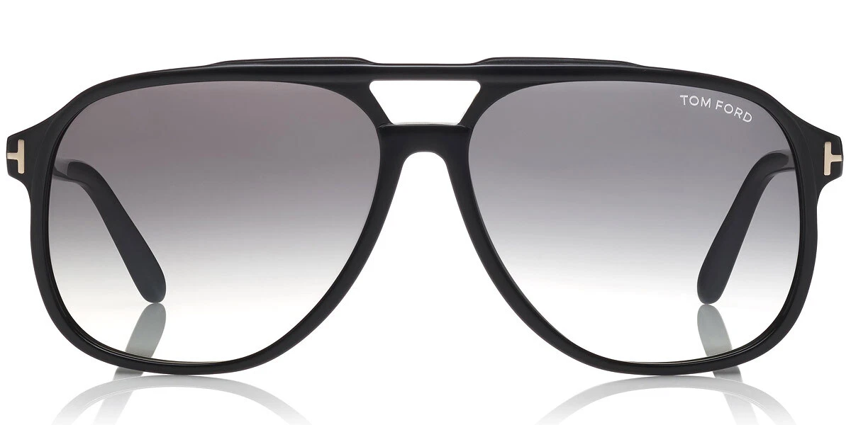 Tom Ford FT0753 Raoul Sunglasses Men Shiny Black Square 62mm New Authentic