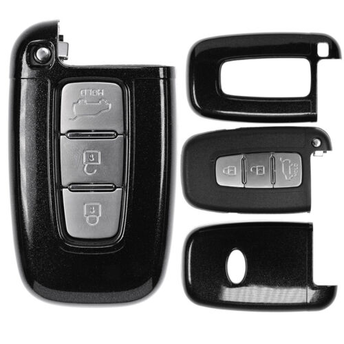 Auto Schlüssel Hülle Schwarz für Hyundai i10 i20 ix35 Kia Ceed Soul Sportage - Bild 1 von 3