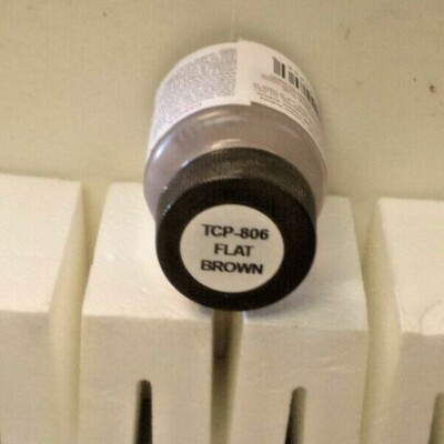 True Color Paint TCP-806 Flat Brushable  BROWN Model Railroad Paint 1 BTL