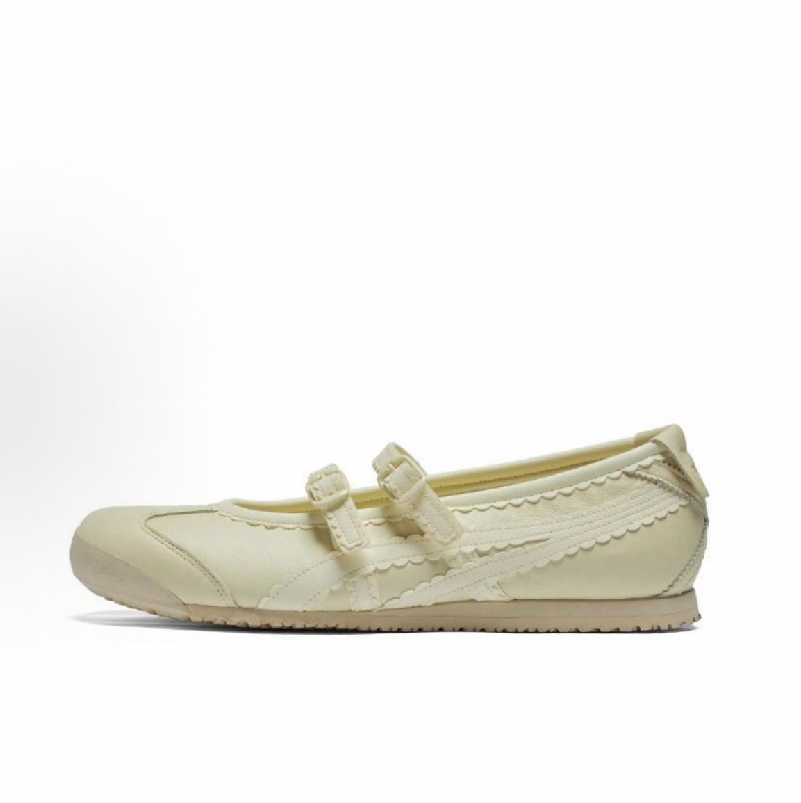 NEW 2025 Patou x Onitsuka Tiger Mexico 66 Mary Jane Shoes Beige