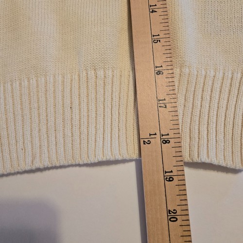 Tommy Hilfiger Boys 1/4 Zip Mock Neck Blue Red Off-White Sweater Sz S - Picture 5 of 11