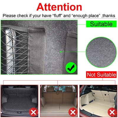 Trunk Organizer Cargo Net For MINI COOPER - Floor Style Mesh Storage For Hatchback