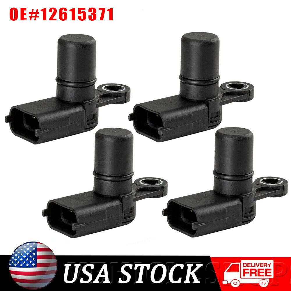 4Pcs 12684186 Engine Camshaft Position Sensor for GMC Cadillac Chevy 3.0L 3.6L