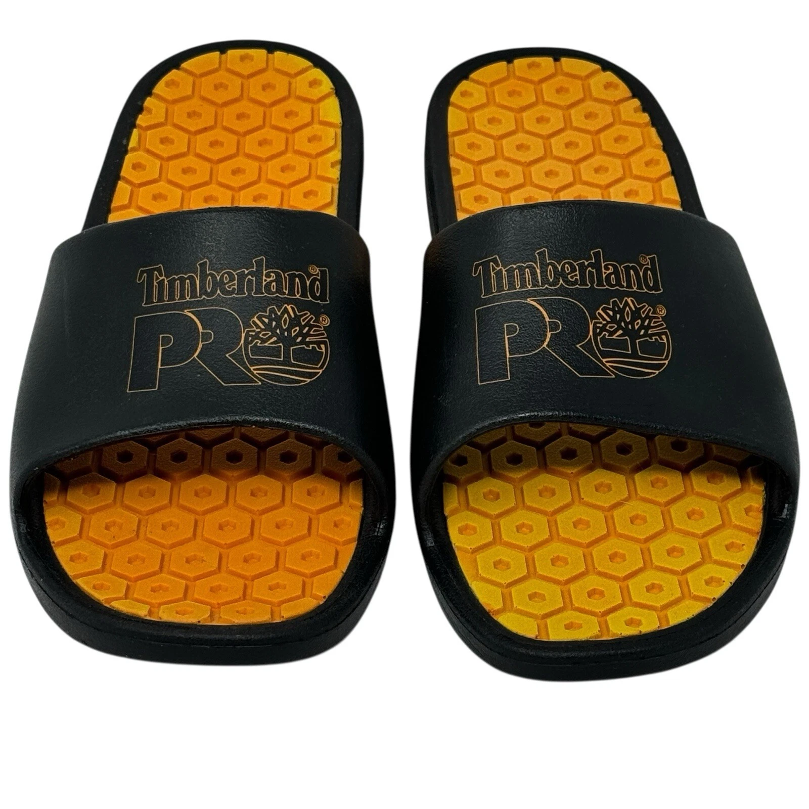 Timberland Pro Sandali Uomo Antifatica Nero Arancione Slide On Taglia 8