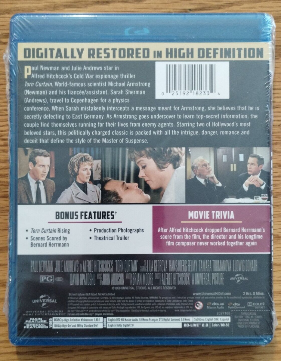 Torn Curtain (Blu-ray) NEW & SEALED 25192182334| eBay