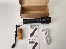 High Power Flashlight, Rechargeable with usb cable.