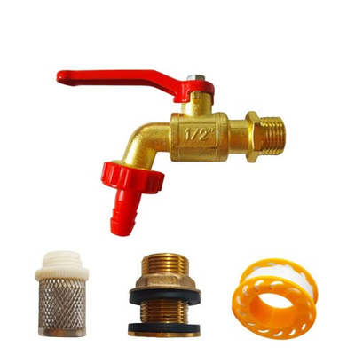 #ad #ad Water Butt Dispenser Kit with Solid Brass Spigot and Hose Thread Connection $28.67