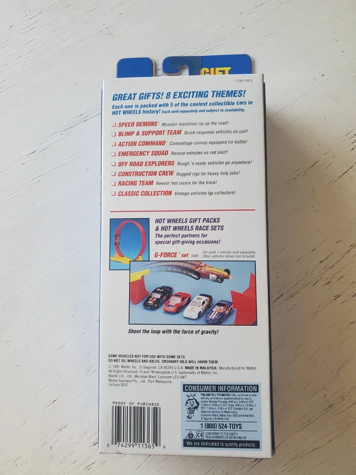 1991 Hot Wheels 5 Car Gift Pack Action Command Truck Tank Military Army - Image 2 of 3