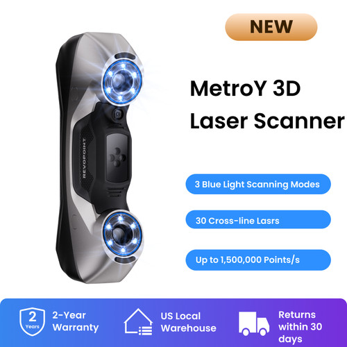 Revopoint MetroY 3D Laser Scanner For 3D Print 0.01mm Precision Handheld Scanner