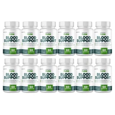 Healthy Flow Blood Support, Cardiovascular Circulation - 12 Bottles Official
