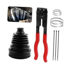 CV Boot,Professional CV Axle Boot Repair Kit with Ball-Cage Pliers & 4PCS 
