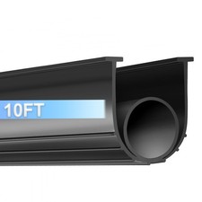 Garage Door Seals Bottom Rubber, 10 Ft Universal U O Weatherproofing Garage D...