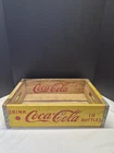 Vintage 1963 Coca-Cola Wooden Crate 24-Bottle Yellow/Red Chattanooga TN Coke