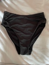 Firetrap Women's High Waisted Black Bikini Bottom - Size 14- BNWT - RRP 20