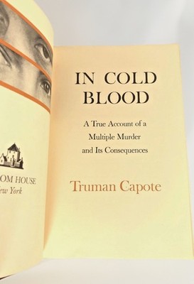 洋書 in cold blood First Edtion Fifth Print In Cold Blood – FIRST EDITION – 1st Printing – Truman CAPOTE