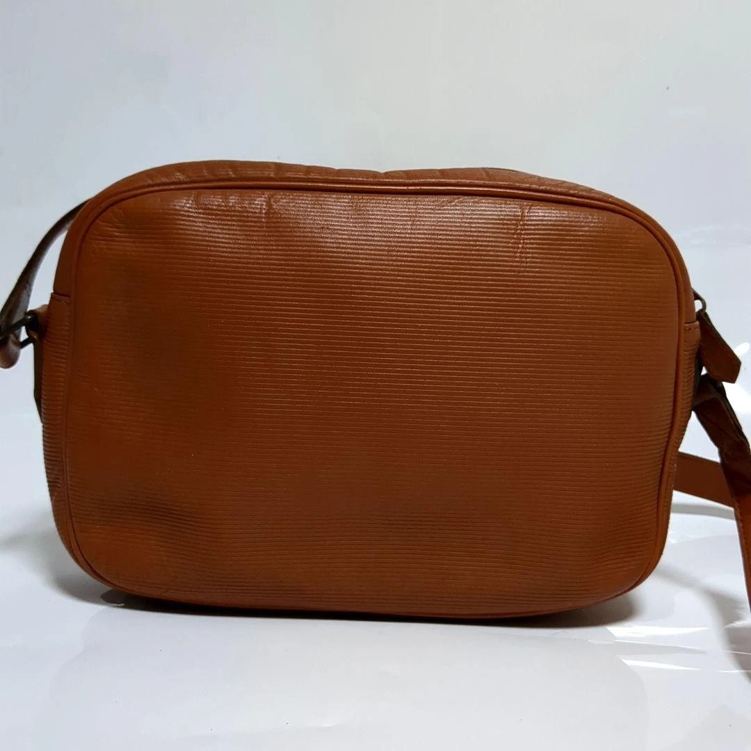 SAINT LAURENT (YSL) Borsa a tracolla Yves Saint Laurent autentica da donna in pelle marrone