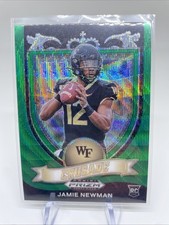 2021 Panini Prizm Jamie Newman #174 Crusade Green Wave Prizms Wake Forest RC