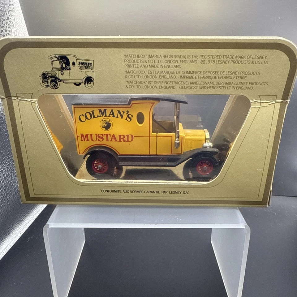 Matchbox Models Of Yesteryear Y-12 1912 Ford Model T - Colman’s Mustard 35:1 New - Image 4 of 4