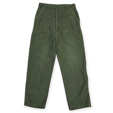 VTG US Army Issued OG-107 Type 1 DSA-100-4805 Utility Pant 34x33 Drab Green 1966
