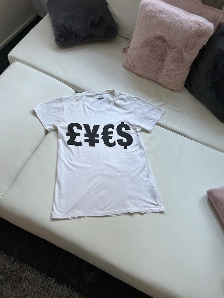 CHEAP MONDAY BAUMWOLLE SHIRT XS OVERSIZED - MOTIV SHIRT - WEISS - Bild 2 von 4