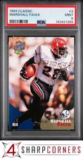 1994 CLASSIC #3 MARSHALL FAULK RC COLTS HOF PSA 9