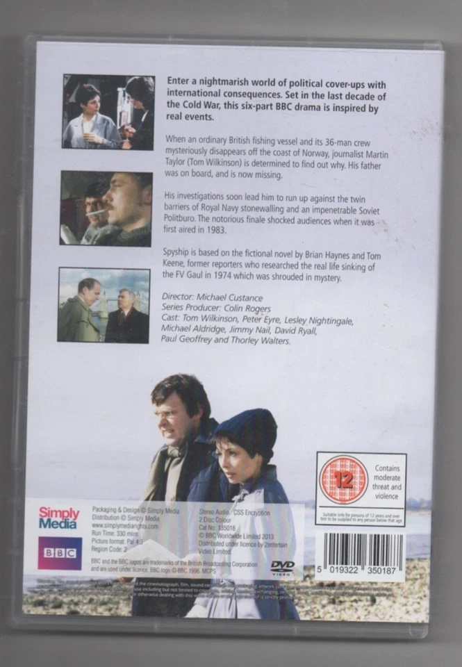 Spyship ~Tom Wilkinson~ **Cold War Drama Complete Series~ *2 DVD Boxset* - Image 2 of 2