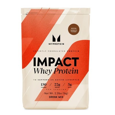 Myprotein Impact Whey Protein Powder, 2.2 Lb Mocha, 22g Protein, 31 Servings