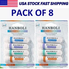New Nasal Stick Pack OF 8 Enhance Breathing + Boost Focus Breathe Vapor HANBOLI"