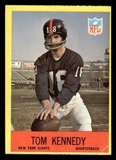 1967 PHILADELPHIA TOM KENNEDY 114 VG RC FOOTBALL NEW YORK GIANTS