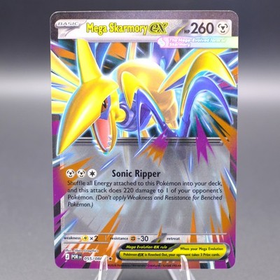 skarmory ex pokemon card value Mega Skarmory ex 055/088 Double Rare ME03: Perfect Order Pokemon TCG NM