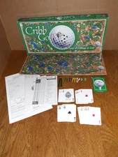 1998 CRIBB GOLF THE BOARD GAME OF CRIBBAGE & GOLF MJ MORAN COMPANY