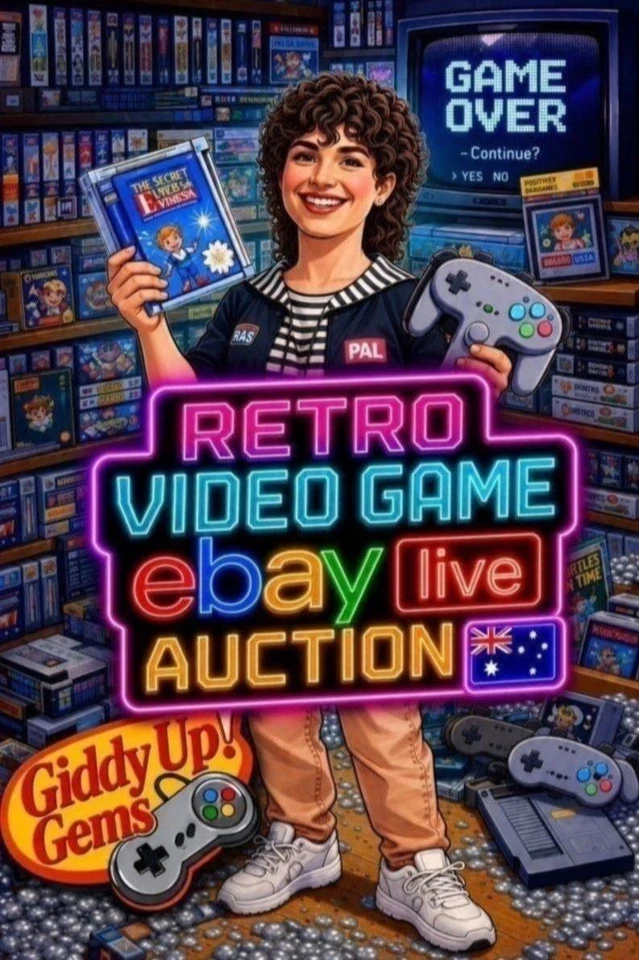 🎮 GIDDY UP! 🕹️ RETRO GAMING LIVE AUCTION 👾