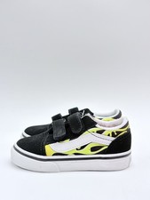 Vans Toddler Old Skool Size 5T Black/ Green Flame VN0A38JN31M