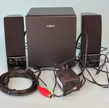 VTG Insignia NS-PCS21 Black Computer Speakers with Subwoofer - Works
