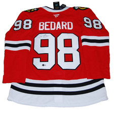 CONNOR BEDARD signed (CHICAGO BLACKHAWKS) Premium hockey jersey BECKETT AE61921