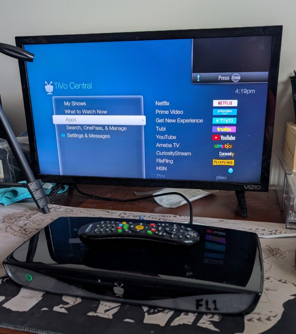 Tivo Roamio OTA  TCD846500 With Remote Tested NO Subscription Please Read