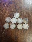 Barber 90%silver Dimes Lot Of 9