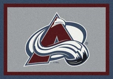 4x6 Milliken Colorado Avalanche Sports NHL Spirit Area Rug - Approx 3'10"x5'4"