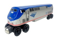Whittle Shortline Wooden Amtrak Train GE P42 Genesis 157 6.75" Engine Locomotive