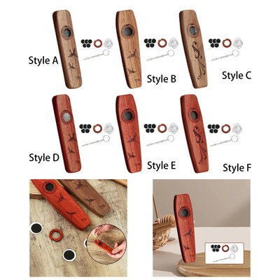 Holz Kazoo Flöte Gitarre Begleitung tragbares professionelles Musikinstrument