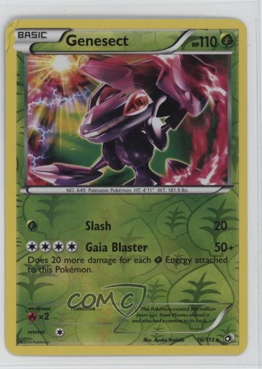 Genesect Reverse Foil Pokemon Black & White Legendary Treasures #16