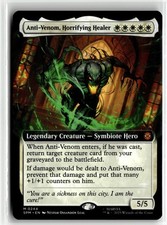 Anti Venom Horrifying Healer 0244 Borderless Spider Man MTG Magic Card NM
