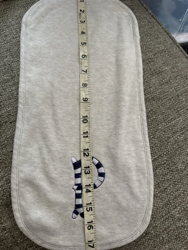 Gerber Baby Boys 6 paños de eructo orgánicos forrados de felpa NUEVOS *Con monograma “P” en todos* Foto 2 de 4