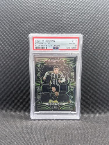 Kenan Yildiz [Green Electric Etch] #112 2023 Panini Obsidian card