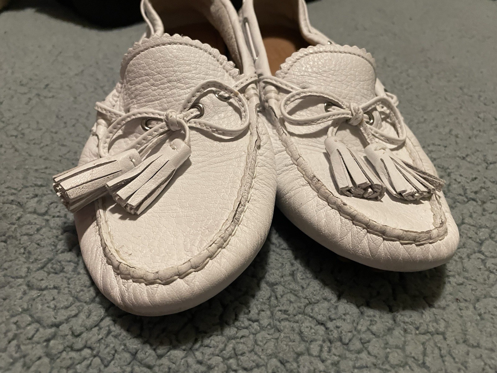 Coach Women’s White Loafers Size 7 thumbnail 4