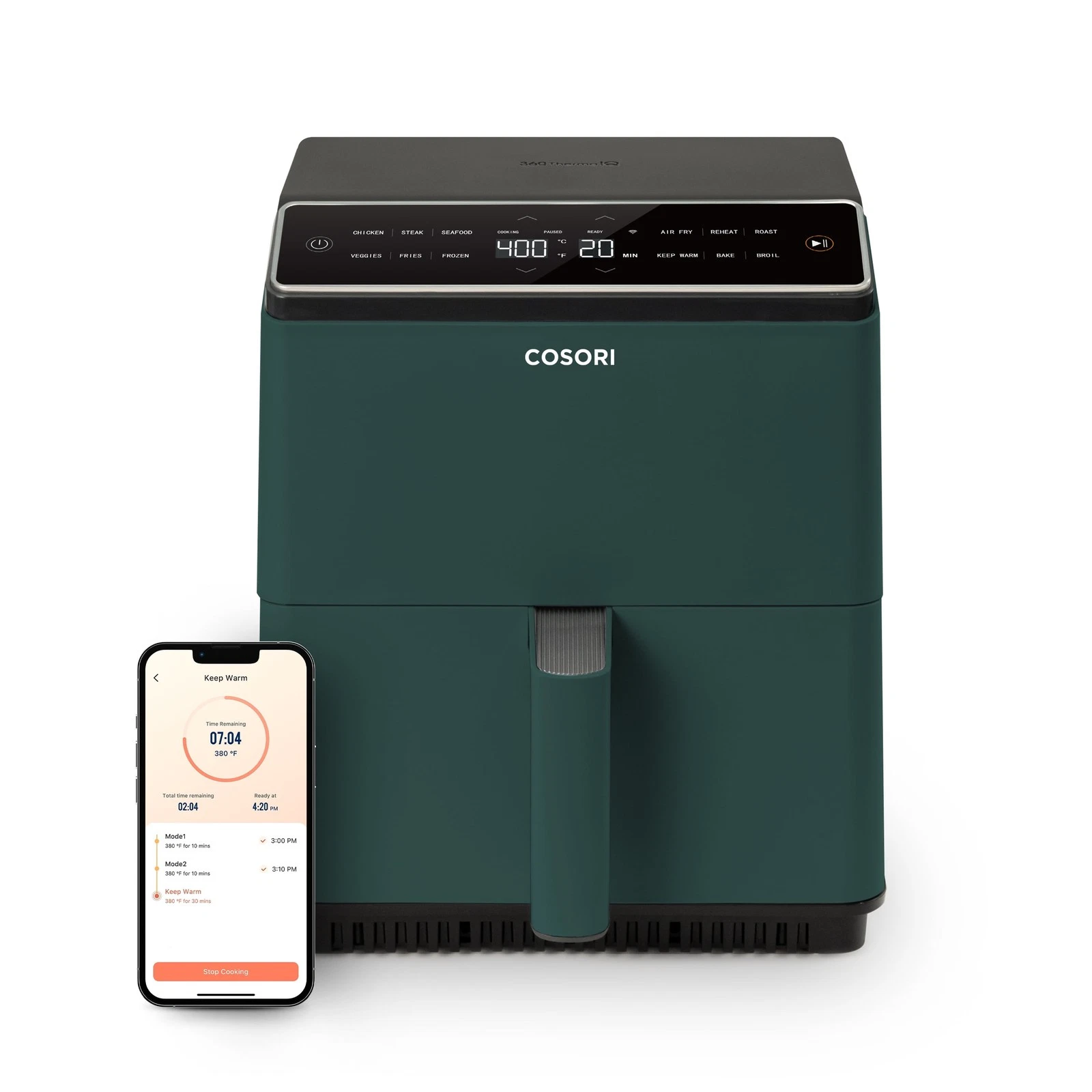 Dual Blaze 6.8Qt Ceramic Coating Smart Air Fryer Green
Opens in a new window or tab