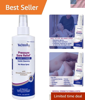 #ad Wound Cleanser Spray Pressure Sores Ulcers Cuts Burns Skin Healing Liquid $28.74